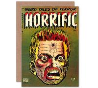 Wee Blue Coo GREETINGS CARD BIRTHDAY GIFT COMICS WEIRD TALES OF TERROR HORRIFIC 01