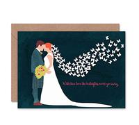 Wee Blue Coo GREETINGS CARD BIRTHDAY GIFT WEDDING TRUE LOVE BUTTERFLIES