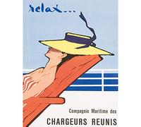 Wee Blue Coo Gruau Chargeurs Reunis Relax Cruise Large Wall Art Poster Print Thick Paper 18X24 Inch