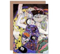 Wee Blue Coo Gustav Klimt Klimt Virgin Old Master Painting Sealed Greeting Card Plus Envelope Blank inside