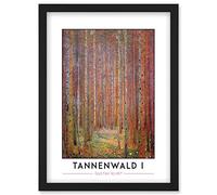 Gustav Klimt Tannenwald I Fir Forest Painting Artwork Framed Wall Art Print A4 Artery8 Black One Size