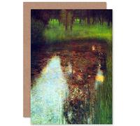 Wee Blue Coo GUSTAV KLIMT THE MARSH OLD MASTER PAINTING REPRODUCTION GREETINGS CARD