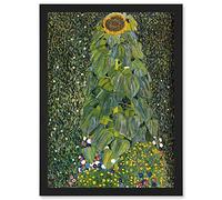Wee Blue Coo Gustav Klimt The Sunflower 1907 Old Master Painting Artwork Framed Wall Art Print A4
