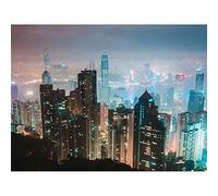 Wee Blue Coo Haimerl Victoria Peak Hong Kong City Art Print Poster Wall Decor 12X16 Inch