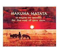Wee Blue Coo Hakuna Matata No Worries Africa Quote Motivation Typography Art Large Art Print Poster Wall Decor 18x24 inch