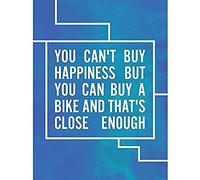 Wee Blue Coo Happiness Buy A Bike Unframed Wall Art Print Poster Home Decor Premium