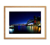 Wee Blue Coo Harbour Bridge Sydney Australia Bridge Picture Framed Wall Art Print