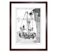 Wee Blue Coo HEATH ROBINSON MACHINE GATHERING EASTER EGG FRAMED ART PRINT F97X10329