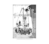 Wee Blue Coo Heath Robinson Machine Gathering Easter Egg Wall Art Print