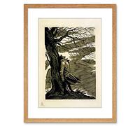 Wee Blue Coo Heathcliff Wuthering Heights Bronte Black White Framed Wall Art Print