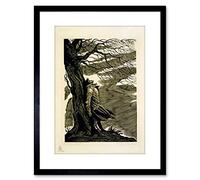 Wee Blue Coo Heathcliff Wuthering Heights Bronte Black White Framed Wall Art Print