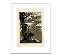 Wee Blue Coo Heathcliff Wuthering Heights Bronte Black White Framed Wall Art Print