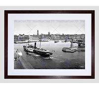 Wee Blue Coo Helsingborg Denmark 1897 Vintage History Old BW Framed Wall Art Print