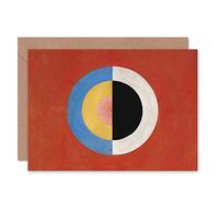 Wee Blue Coo HILMA AF KLINT SVANEN ABSTRACT CIRCLES PAINTING ART GREETINGS CARD
