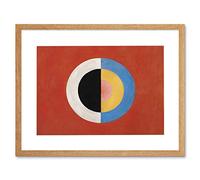 Wee Blue Coo Hilma Af Klint Svanen Abstract Circles Painting Framed Wall Art Print