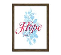 Wee Blue Coo Hope Rose Bush Artwork Framed Wall Art Print 18X24 Inch