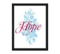 Wee Blue Coo Hope Rose Bush Artwork Framed Wall Art Print 18X24 Inch