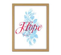 Wee Blue Coo Hope Rose Bush Artwork Framed Wall Art Print 18X24 Inch
