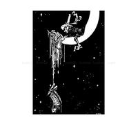 Wee Blue Coo Hot Air Balloon Stuck On The Moon Uncle Lubin Robinson Wall Art Print