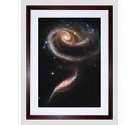 Wee Blue Coo Hubble Space Telescope A Rose Made Of Galaxies Framed Wall Art Print