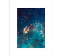 Wee Blue Coo Hubble Space Telescope Jet In Carina Wfc3 Uvis Wall Art Print