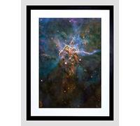 Wee Blue Coo Hubble Space Telescope Mystic Mountain Framed Wall Art Print
