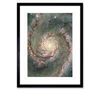 Wee Blue Coo Hubble Space Telescope The Heart Whirlpool Galaxy Framed Wall Art Print