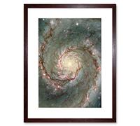 Wee Blue Coo Hubble Space Telescope The Heart Whirlpool Galaxy Framed Wall Art Print