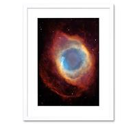 Wee Blue Coo Hubble Space Telescope View Of The Helix Nebula Framed Wall Art Print