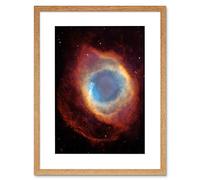 Wee Blue Coo Hubble Space Telescope View Of The Helix Nebula Framed Wall Art Print