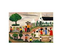 Wee Blue Coo Hunter Funeral Procession Wall Art Print