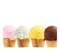 Wee Blue Coo Ice Cream Cones Food Sweet Kitchen Art Print Poster Wall Decor 12X16 Inch