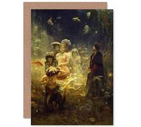 Wee Blue Coo ILYA YEFIMOVICH REPIN REPIN SADKO OLD MASTER PAINTING GREETINGS CARD