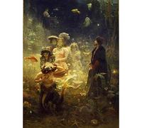 Wee Blue Coo Ilya Yefimovich Repin Sadko Old Master Painting Art Print Poster Wall Decor 12X16 Inch