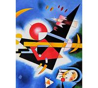 Wee Blue Coo Im Blau Blue By Wassily Kandinsky Art Print Poster Wall Decor 12X16 Inch