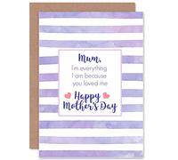 Wee Blue Coo I'm Everything I Am Because You Loved Me - Mothers Day Card