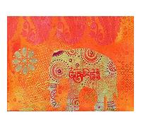 Wee Blue Coo Indian Elephant Texture Unframed Art Print Poster Wall Decor 12X16 Inch