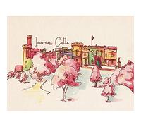 Wee Blue Coo Inverness Castle Highland Scotland Scottish Watercolour Canvas Print