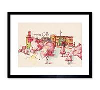 Wee Blue Coo Inverness Castle Highland Scotland Scottish Watercolour Framed Art Print