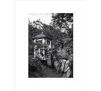 Wee Blue Coo Isle Of Man Groudle Glen The Mill England Old BW Wall Art Print