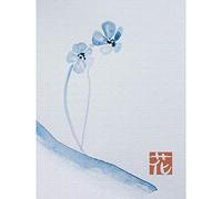 Wee Blue Coo Japanese Watercolour Flower Large Wall Art Print Canvas Premium Poster
