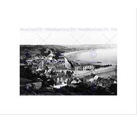 Wee Blue Coo Jersey Saint Aubins Channel Islands England Old BW Wall Art Print