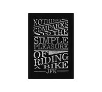 Wee Blue Coo Jfk Quote Nothing Compares To Riding A Bike 12x16 Wall Art Print