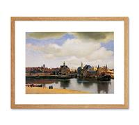 Wee Blue Coo Johannes Vermeer View Of Delft Old Master Painting Framed Print Picture F12X457