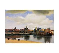 Wee Blue Coo Johannes Vermeer View Of Delft Old Master Painting Picture Wall Art Print