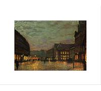 Wee Blue Coo John Atkinson Grimshaw Boar Lane Leeds Lamplight 1881 Wall Art Print