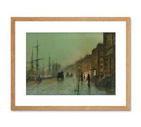 Wee Blue Coo John Atkinson Grimshaw Glasgow Docks 1881 Old Master Framed Wall Art Print