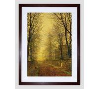 Wee Blue Coo John Atkinson Grimshaw Paintings Autumns Golden Glow Framed Wall Art Print