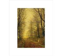 Wee Blue Coo John Atkinson Grimshaw Paintings Autumns Golden Glow Wall Art Print