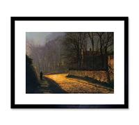 Wee Blue Coo John Atkinson Grimshaw The Lovers Old Master Framed Wall Art Print